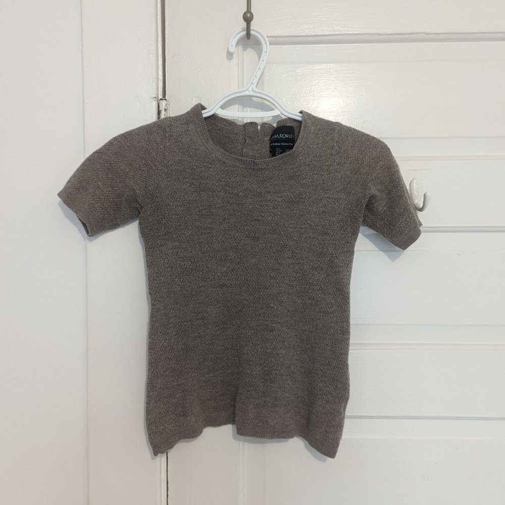 Cynthia Rowley 100% merino wool t-shirt sweater